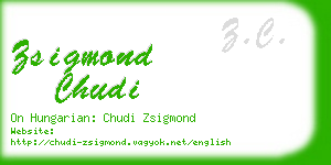 zsigmond chudi business card